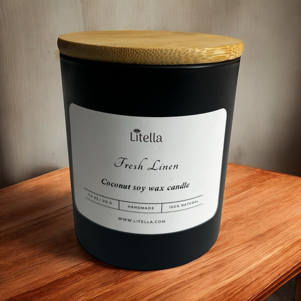 Fresh Linen Coconut Soy Candle