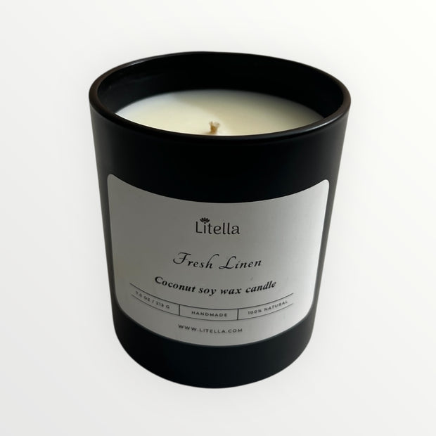 Fresh Linen Coconut Soy Candle