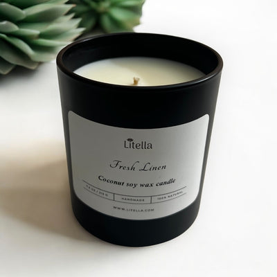 Fresh Linen Coconut Soy Candle