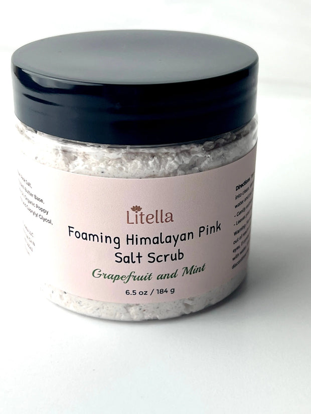 Foaming Himalayan Pink Salt Scrub Litella